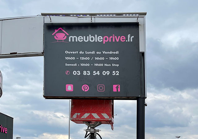 Enseigne sur mesure